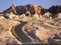 About 50 miles northeast of Las Vegas, Nevada is the Valley of Fire State Park