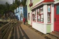 Ketchikan is a busy cruise ship destination in summer and historic Creek Street is one of the main attractions
