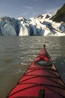 Kayaking on the Mendenhall Lake is a leisurely vacation option if you plan to travel to Juneau, Alaska