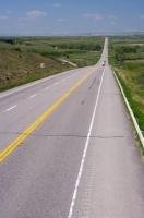 The road to adventure, Highway 3 in Southern Alberta is also known as the Crowsnest Highway.