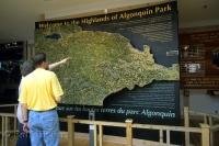 A world of information awaits visitors to the Algonquin Provincial Park Visitor Centre in Ontario, Canada.