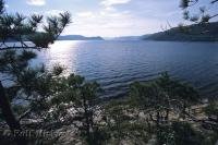 The pristine waters of Baie Sainte Marguerite in the Saguenay St Lawrence Marine Park in Quebec, Canada.