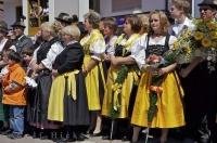 Locals enjoy the Maibaum celebrations in the town of Putzbrunn, Bavaria, Germany.