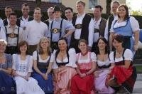 A gathering of people from the Bavarian town of Putzbrunn in Germany.