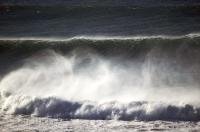 A super big wave on Cannon Beach in Oregon, USA.