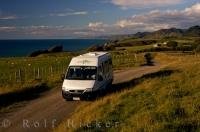 A camper van is the perfect way for traveling across the North island of New Zealand.