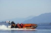 A rapid response team with the Canadian Coast Guard in the waters off Northern Vancouver Island, Canada.