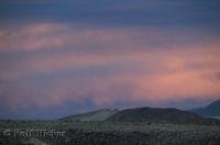 The cloudy evening sky made for an interesting sunset near Keeler in California, USA.