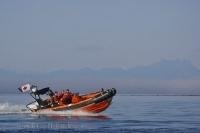 The crew of Coast Guard 508 off Northern Vancouver Island in British Columbia, Canada.