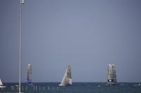 Round robin matches take place prior to the America's Cup Challenge in Valencia, Spain.