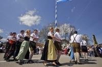 Couples dancing at the Maibaumfest in Putzbrunn, Germany.