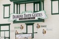 The gambling hall of Diamond Tooth Gerties is a popular Dawson City tourist attraction in the Yukon Territory of Canada