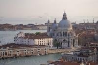 The Dorsoduro church known as Basilica di Santa Maria della Salute is one of the more famous churches in the city of Venice, Veneto in Italy, Europe.