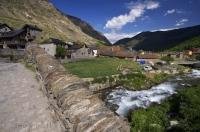 Espot village is located in the heart of the Riu Escrita valley in the Pyrenees in Catalonia, Spain in Europe.