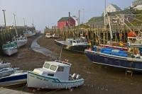 One of the most scenic places to watch the world's most extreme tides in the Bay of Fundy is the scenic fishing community of Hall's Harbour in Nova Scotia.