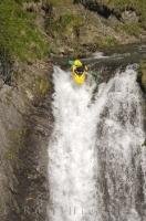 Waterfall running is an extreme and daring watersport.