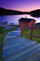 The tiny town of Fleur de Lys is situated at the end of Highway 410 on the Baie Verte Peninsula in Newfoundland, Canada. A once lively town with a rich fishing heritage, Fleur de Lys now has a population of around 320 people.