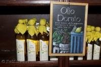 Bottles of garlic olive oil at the Public Market Center in downtown Seattle, Washingtn.