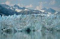 An array of colors explode from a glacier in Kluane National Park in the Yukon Territory which are often spectacular especially when the sunlight highlights them.