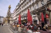 Graben Square was once in the heart of the commercial area of the city of Vienna, Austria.