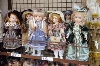 Handmade porcelain dolls are part of the creative and exquisite crafts done by the Czechoslovakian people in the village of Karlstein in the Czech Republic.
