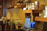 Display of Health Wellness Products in a Lodge on Vancouver Island