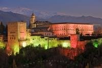Standing solid on its narrow plateau fortified on every side, La Alhambra is a monumental complex overlooking the city of Granada in the Andalusia region of Spain.
