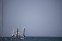 A series of 13 acts (match races) determines the placing of teams in the Louis Vuitton Cup.