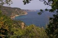 The Mediterranean Sea laps up on the shore along the Costa Brava coastline in Catalonia, Spain in Europe.