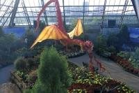 The Muttart Conservatory in Edmonton, Alberta is a beautiful horticultural attraction for tourists.