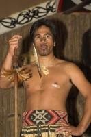 Stock Photo of an Maori showing New Zealand Culture