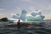 Photo of Adventure travel by way of kayaking on trip out to see the icebergs of Newfoundland