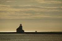 Flower´s Cove Lighthouse on the Northwest Coast of the Western Peninsula on Newfoundland, Canada