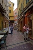 Tourists to the Old Town of Nice in Provence, France love to explore the narrow lanes where they find the best and most interesting places for shopping.