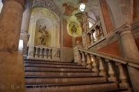 The elaborate interior of the Palais Lascaris in the Old Town sector of Nice, Provence, France.