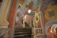 The magnificent staircase of the Palais Lascaris Museum in the Old Town, Nice in Provence, France.
