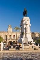 In the centre of the Plaza Nueva in the El Arenal district in the City of Sevilla in Andalusia, Spaiin stands a beautiful equestrian statue.