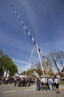 The great feat of raising the Maibaum is held annually in Putzbrunn in Southern Bavaria, Germany.