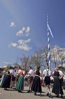 The small town of Putzbrunn situated in Southern Bavaria, celebrates once the Maibaum is raised.