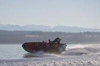 A rapid Response SAR team of the Canadian Coast Guard on Vancouver Island, British Columbia, Canada.