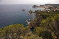 Tossa de Mar in Catalonia, Spain is a resort town along the Costa Brava coastline in Spain, Europe.