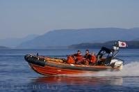 The Canadian Coast Guard Pacific Region provides search and rescue services off the coast of Vancouver Island, Canada.