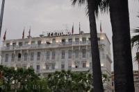 The majestic Splendid Hotel overlooking the Old Port yacht harbour of Cannes on the Cote d Azur on the Riviera in France, Europe.