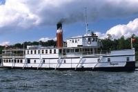The Steamship R.M.S Segwun in the Muskoka Lakes in Ontario.