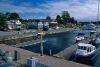 Tobermory, Ontario has a beautiful harbour where luxury yachts and sailboats visit on a regular basis.