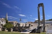 One of the many attractions for a tourist to see in the City of Arles, Provence, France is the Theatre Antique.