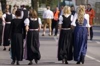 The traditional dresses worn by Bavarian women are called dirndls.