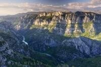 The spectacular scenic Verdon Canyon is one of the most breathtaking sights you will discover in the Gorges Du Verdon of the Provence, France in Europe.