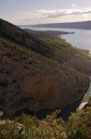 A beautiful scenic view from the cliffs of the Verdon Gorge in south-eastern France.