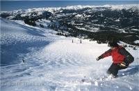 Ideal skiing conditions on Whistler Mountain make Whistler in British Columbia a popular winter vacation destination.